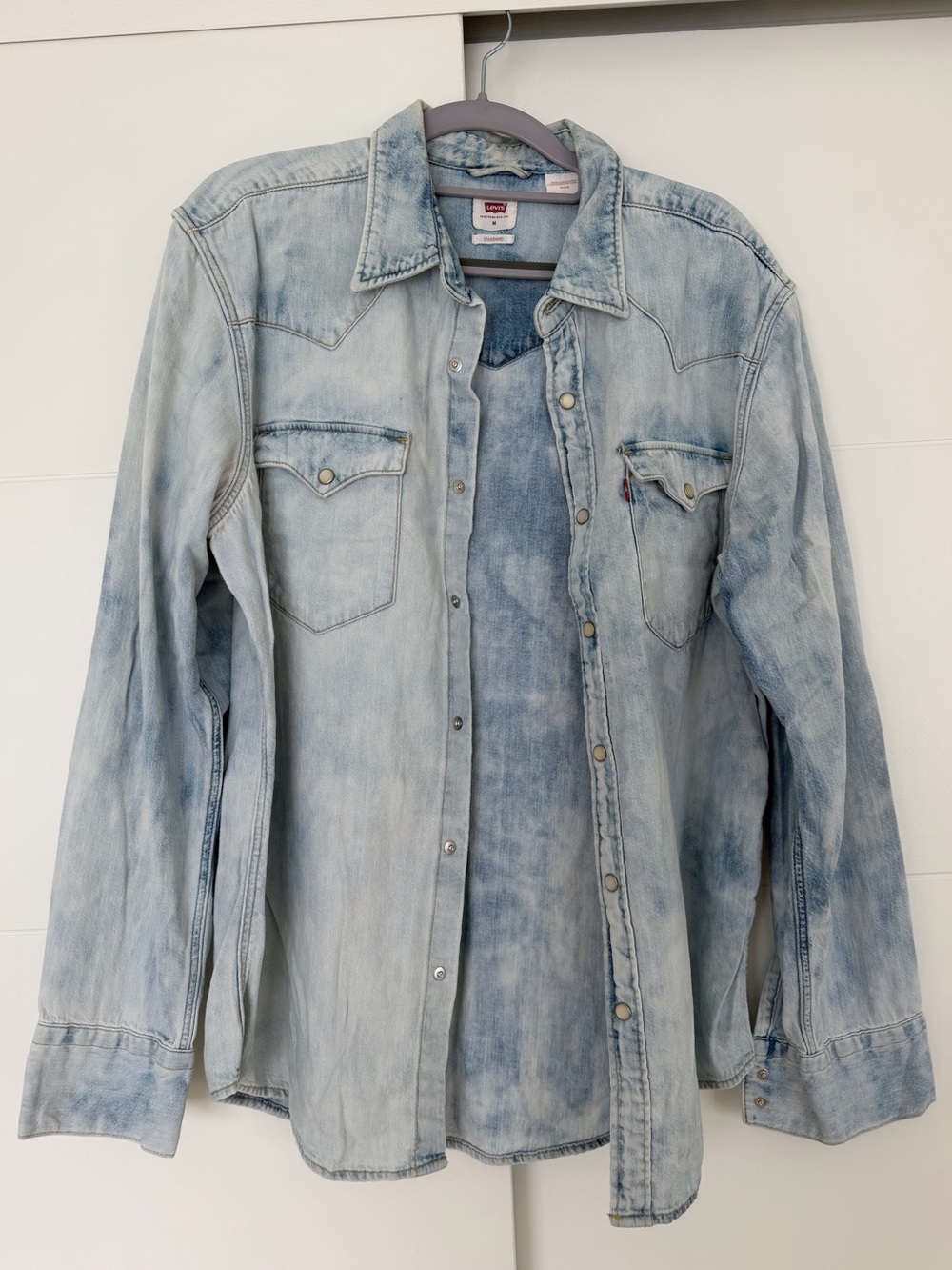 Men’s Levi's Light Blue Washed Denim Shirt Jacket